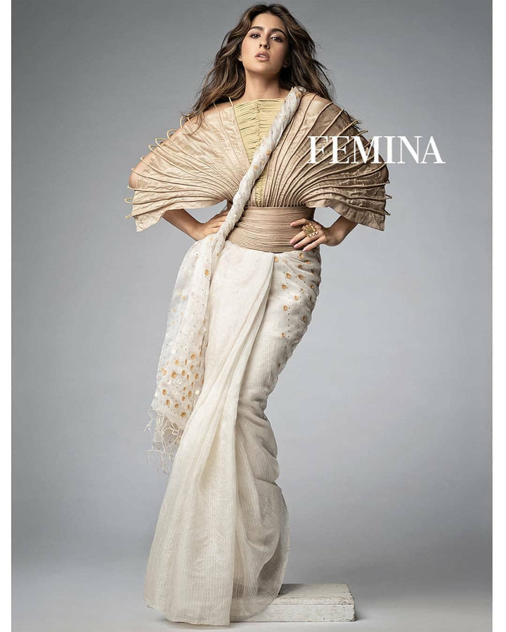 Corded Cape with Tapered Waist