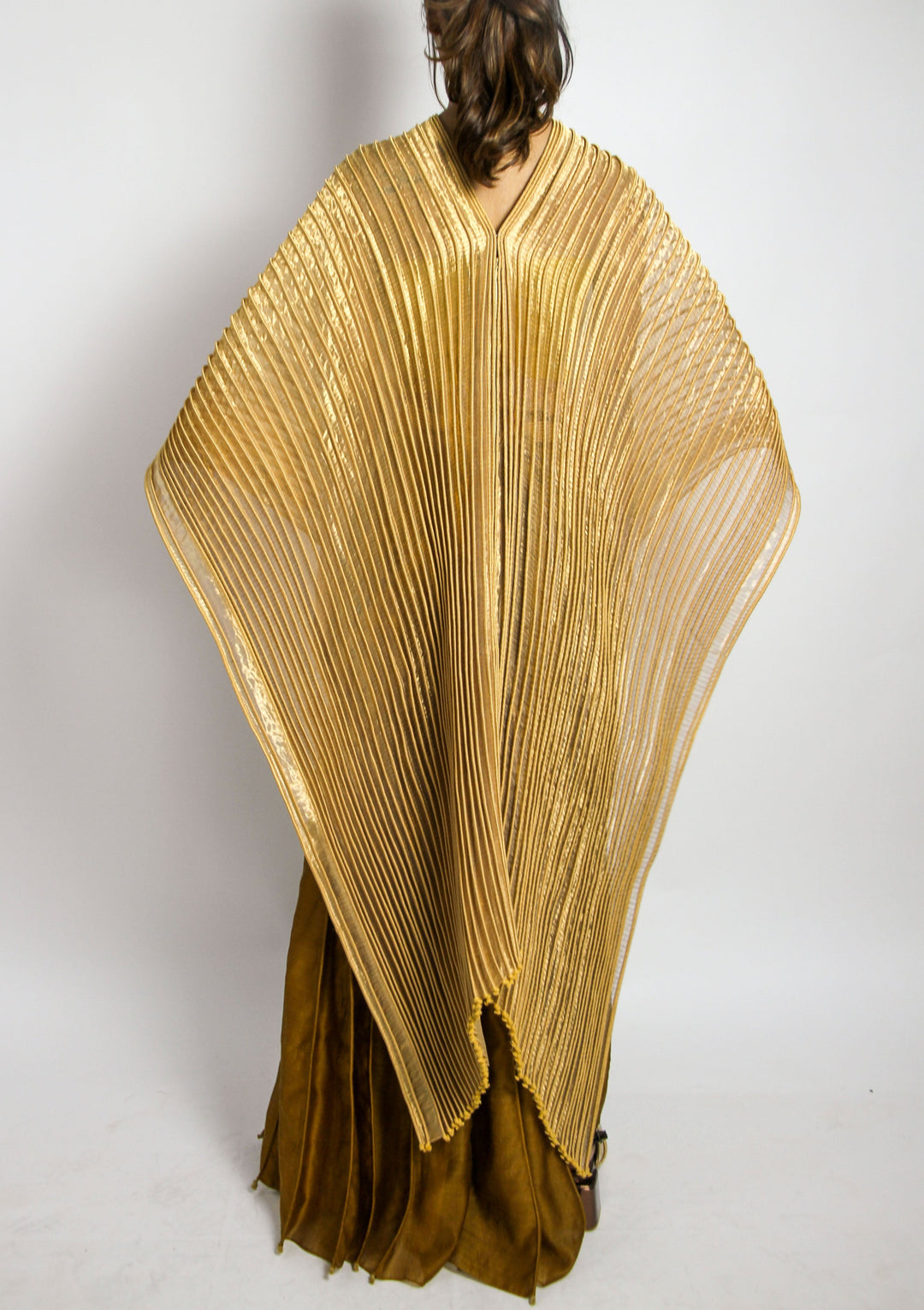 Metallic Golden Dupatta Cape