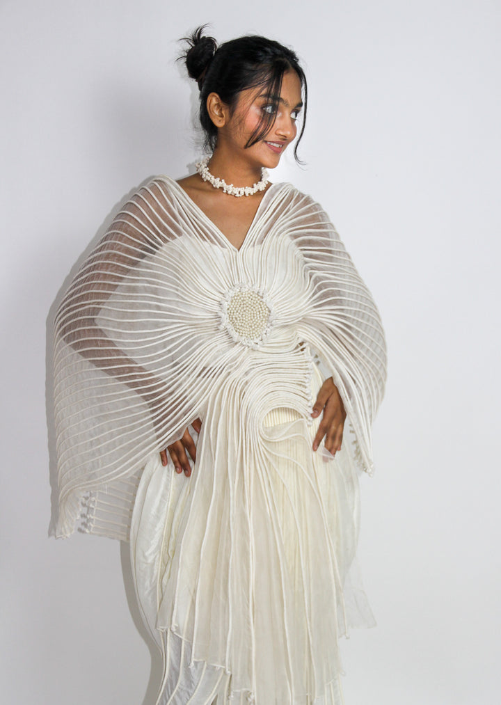 Corded Flower Cape Top