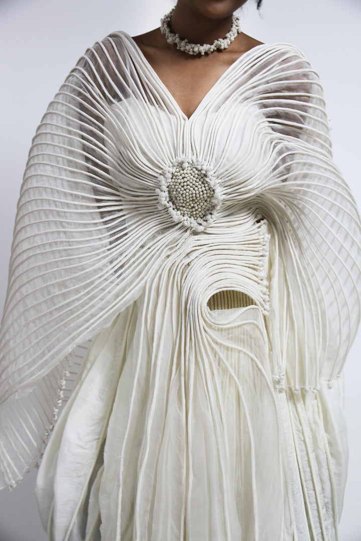Corded Flower Cape Top
