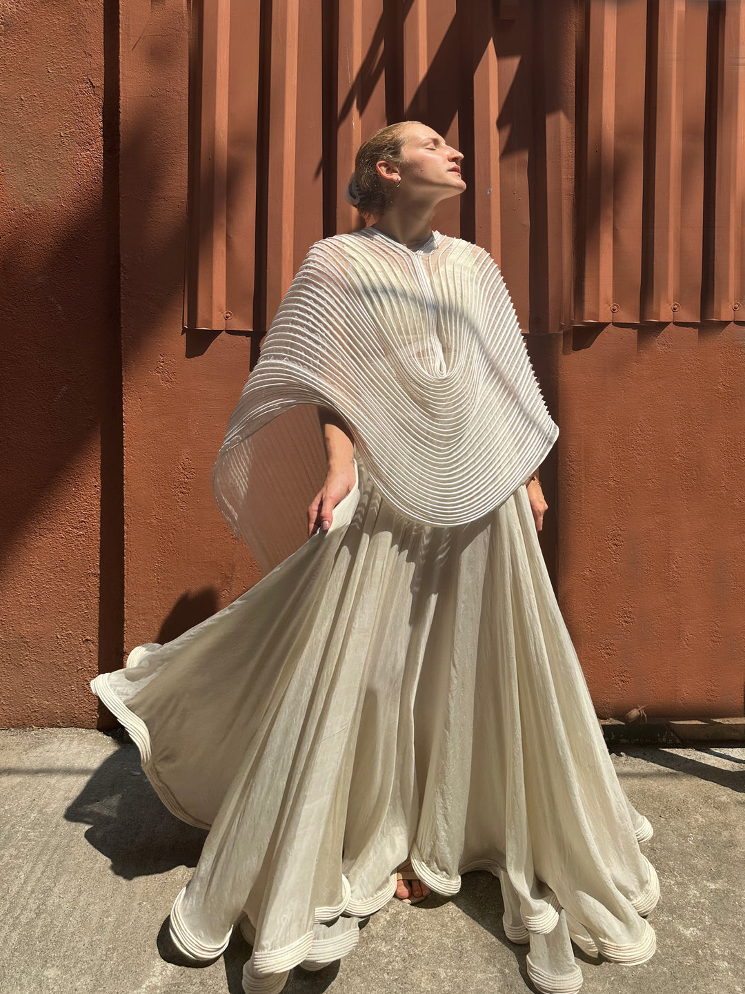 Corded Dupatta Cape