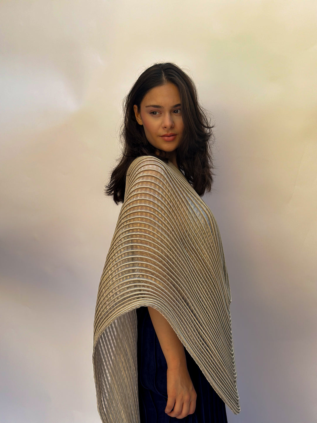 Metallic Dupatta Cape