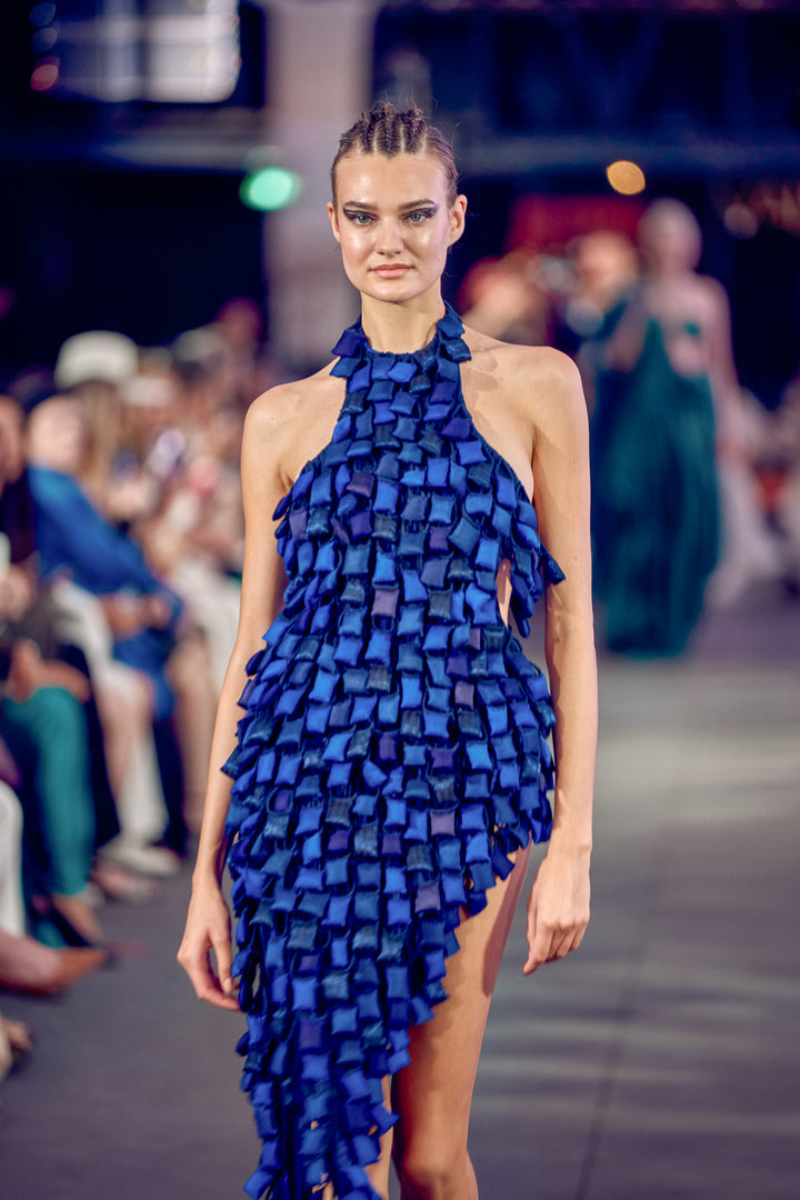 Cobalt Blue Dripping Ta'Wiz Dress