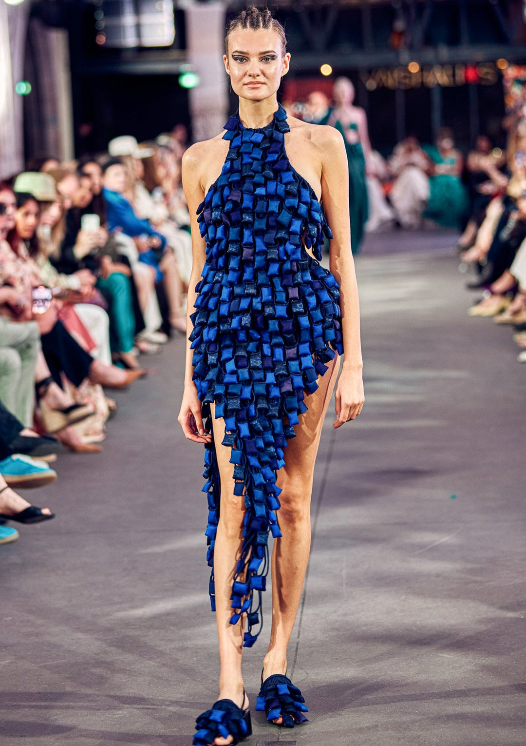 Cobalt Blue Dripping Ta'Wiz Dress