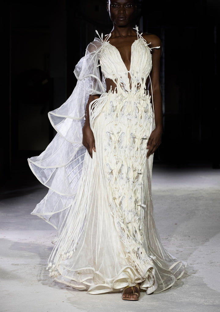 Abyss Corded Drape Gown