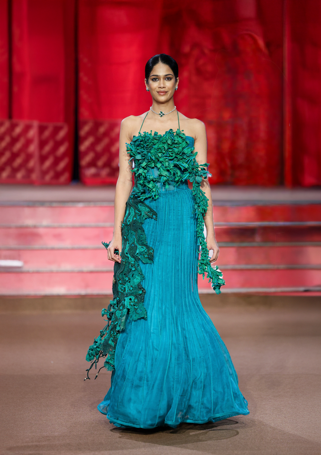 AQUA BLOOM GOWN