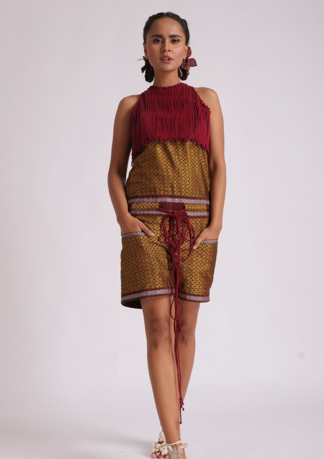 Corded Handwoven Khun Jumpsuit