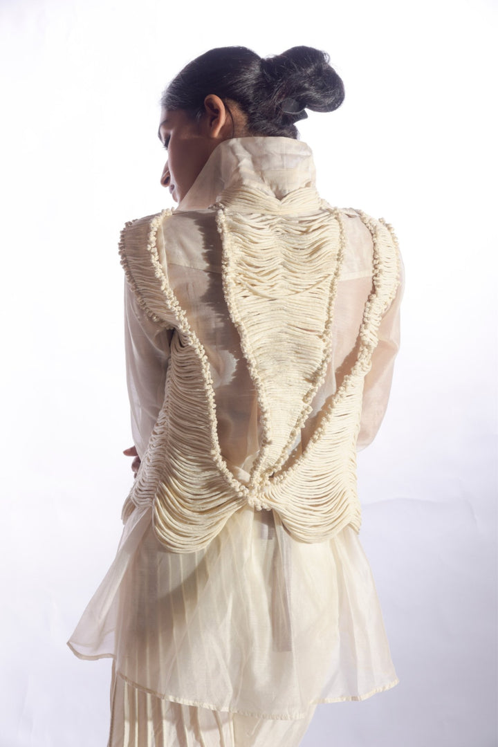 Silk Jacket with Loose Chords