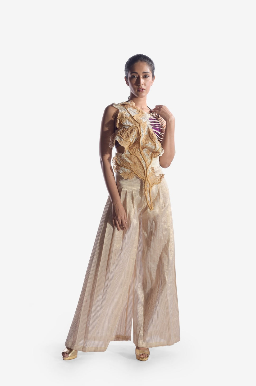 Corded Coral Twin-Coloured Cape