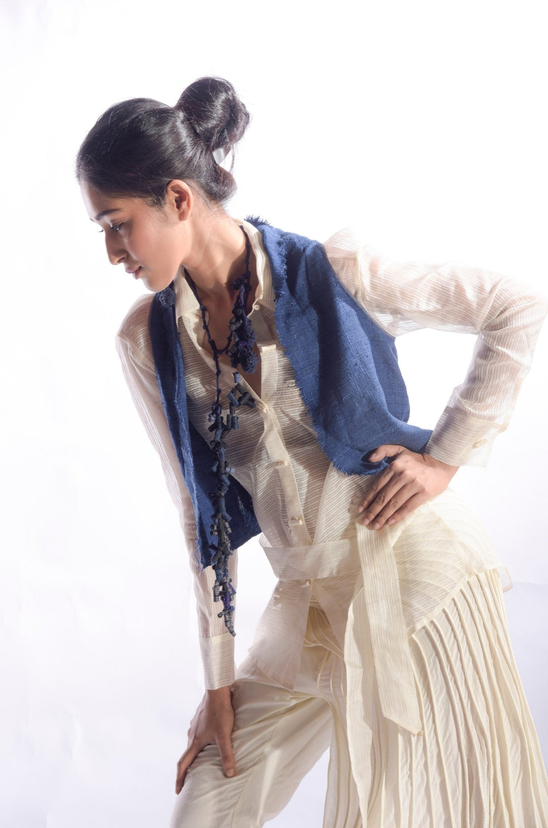 Backless White Shirt