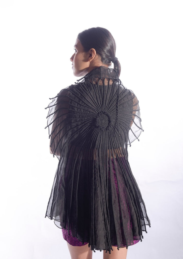 Corded top with beadwork