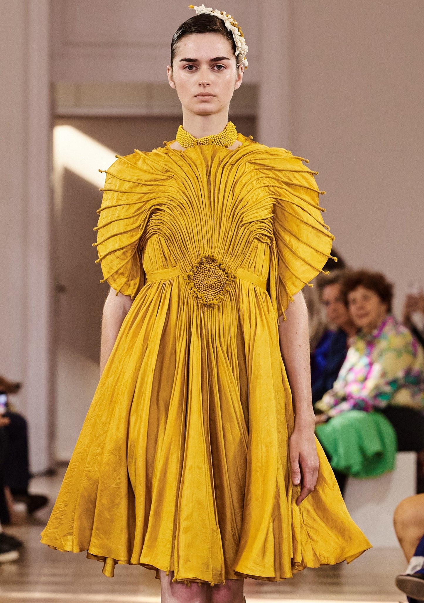 Mustard Yellow Corded Dress