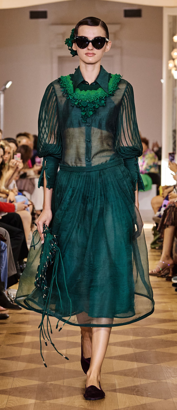 Forest Green Corded Shirt