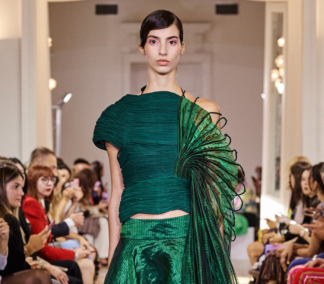 Forest Green Corded Top and Skirt