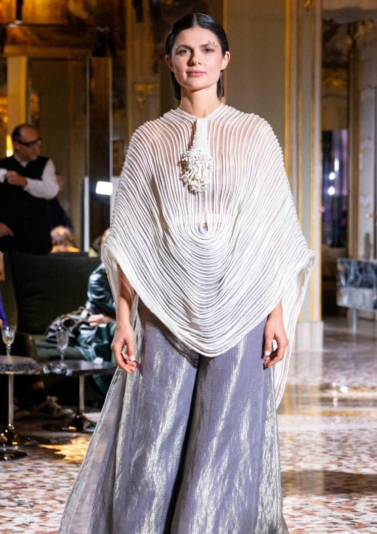 Off white Corded Short Cape