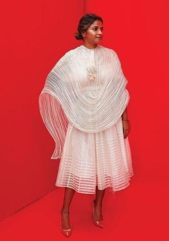 Off white Corded Short Cape