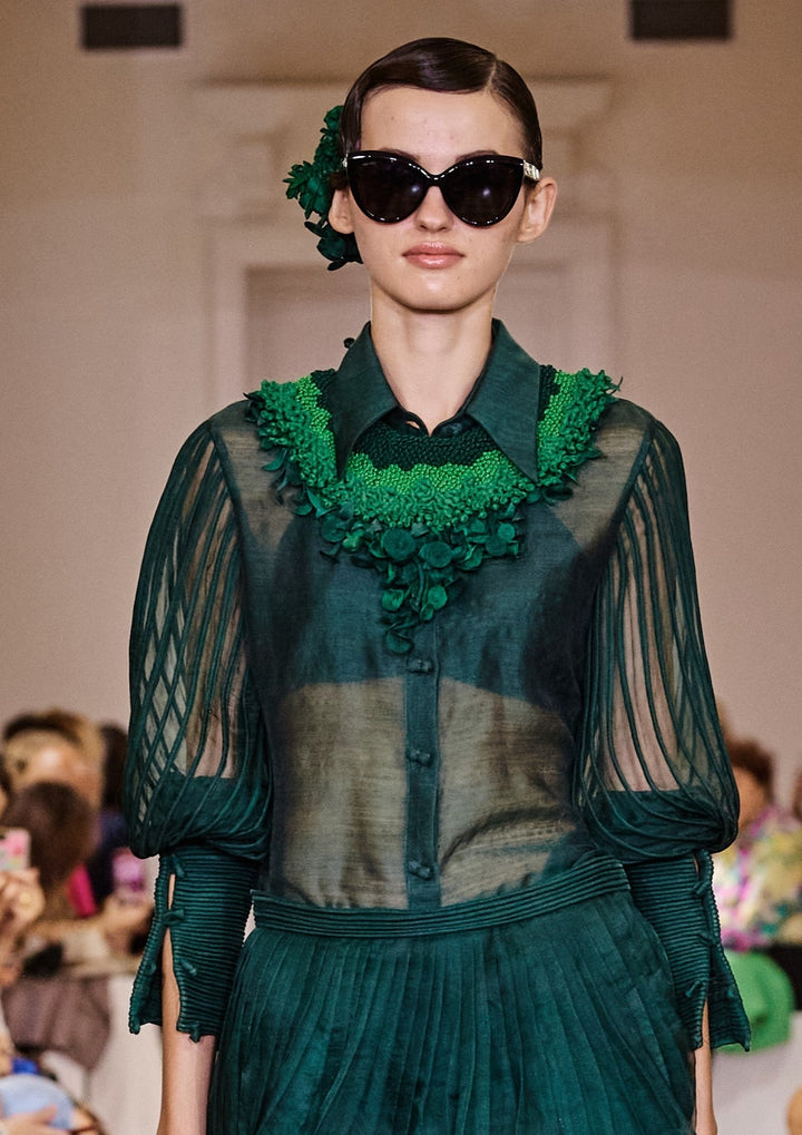 Forest Green Corded Shirt