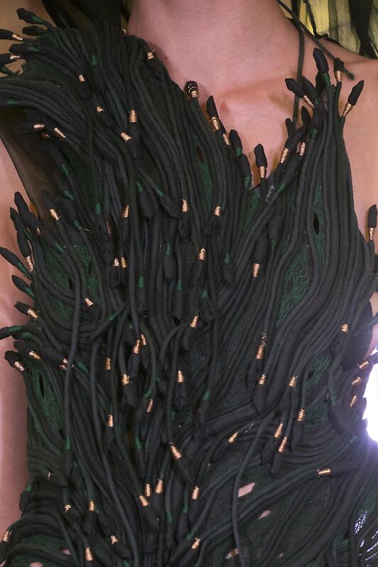 Forest Green Corded Dress