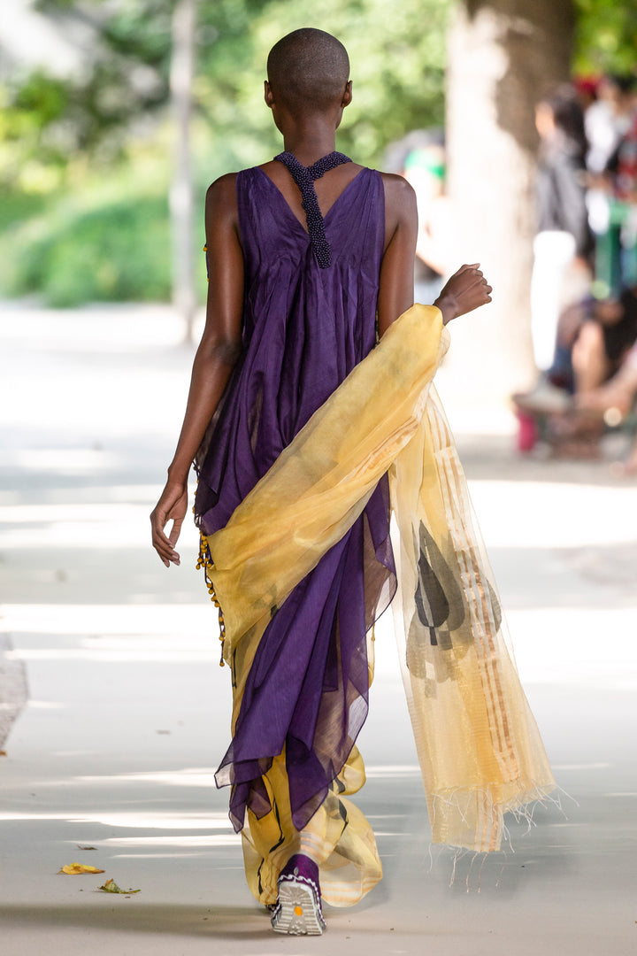 Yellow Jamdani Saree