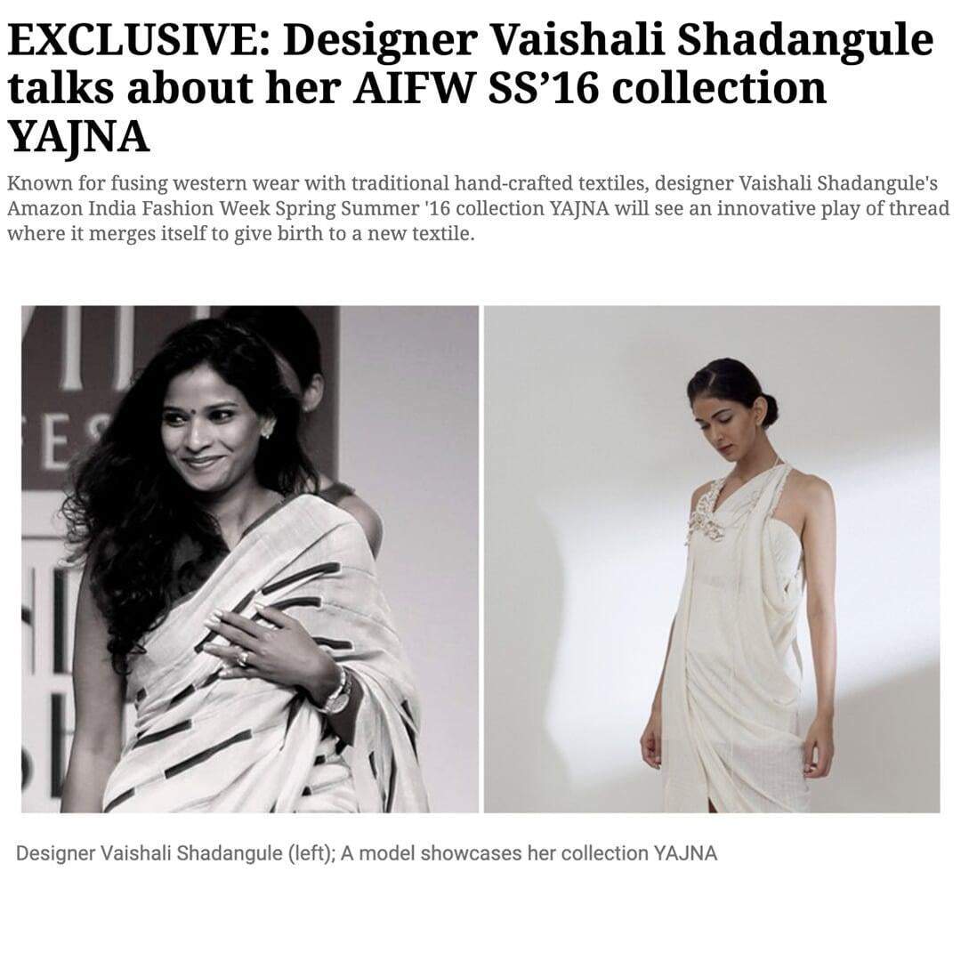 Vaishali S to showcase Autumn/Winter 2017 collection at New York Fashion Week