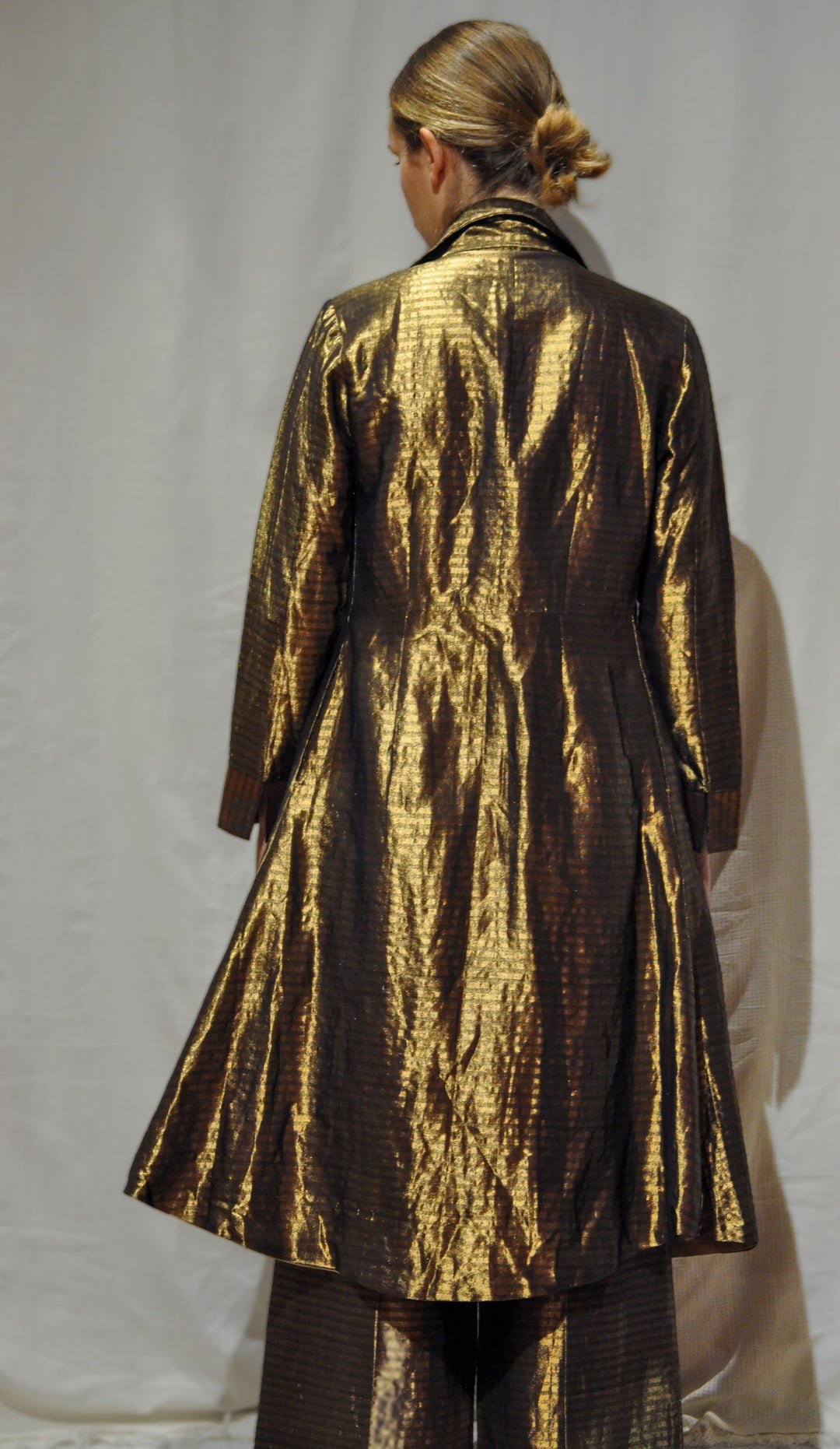 Metallic Gold Trench Coat