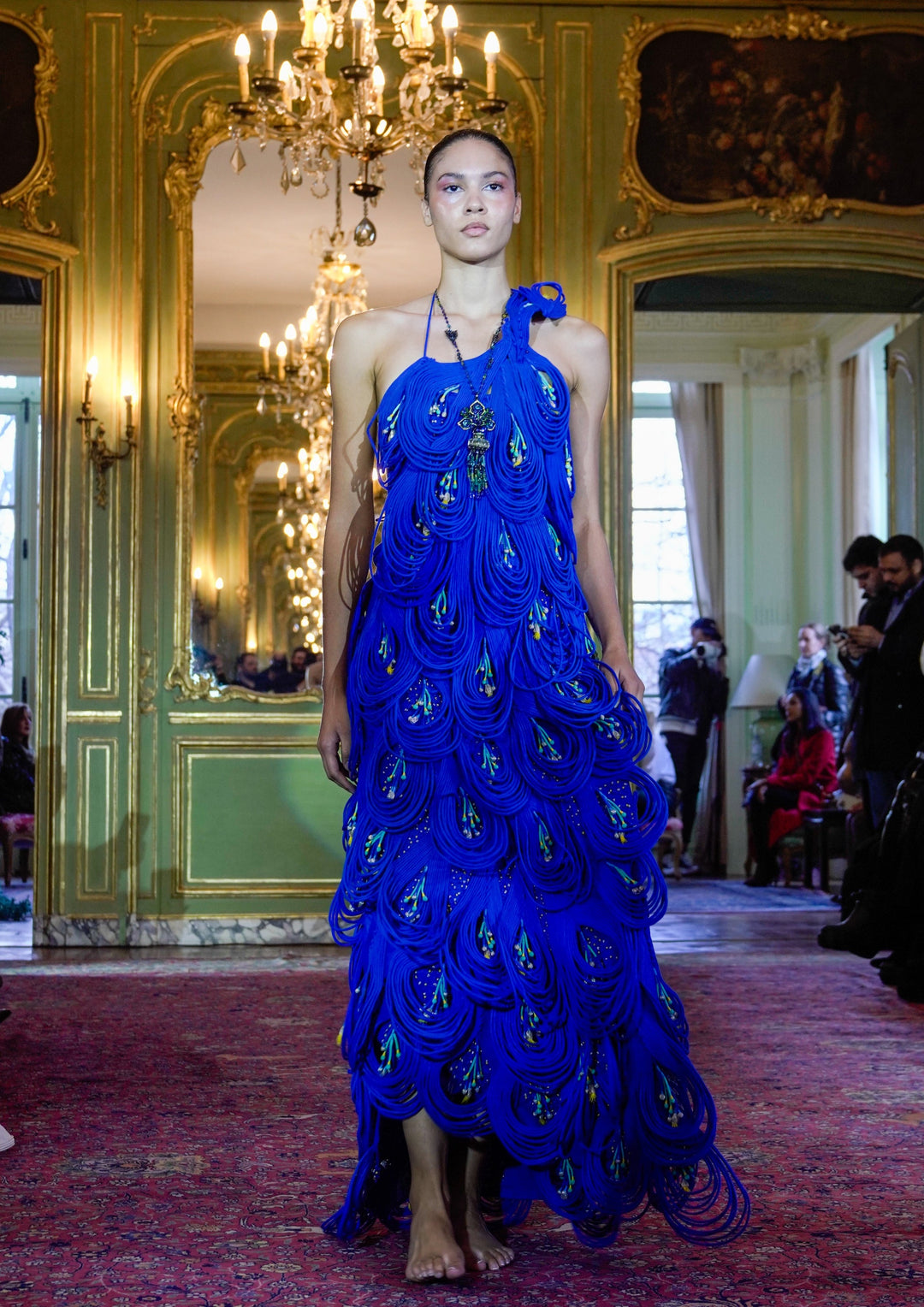 Peacock Parade Gown