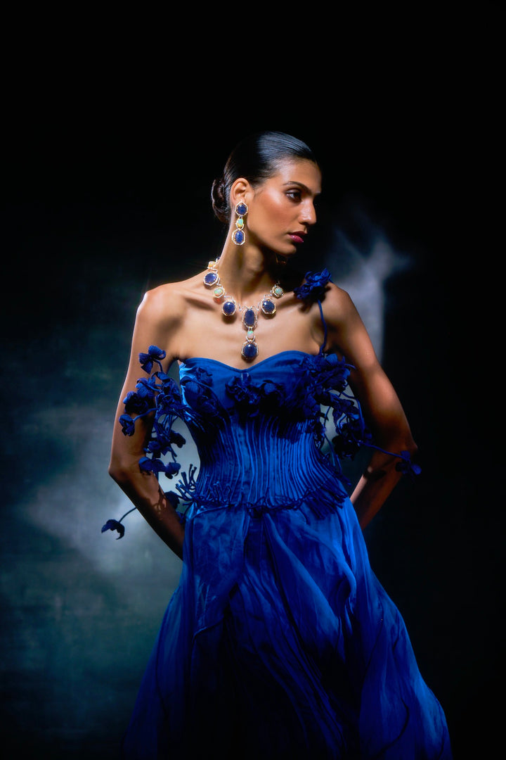 MIDNIGHT PARIJAT GOWN