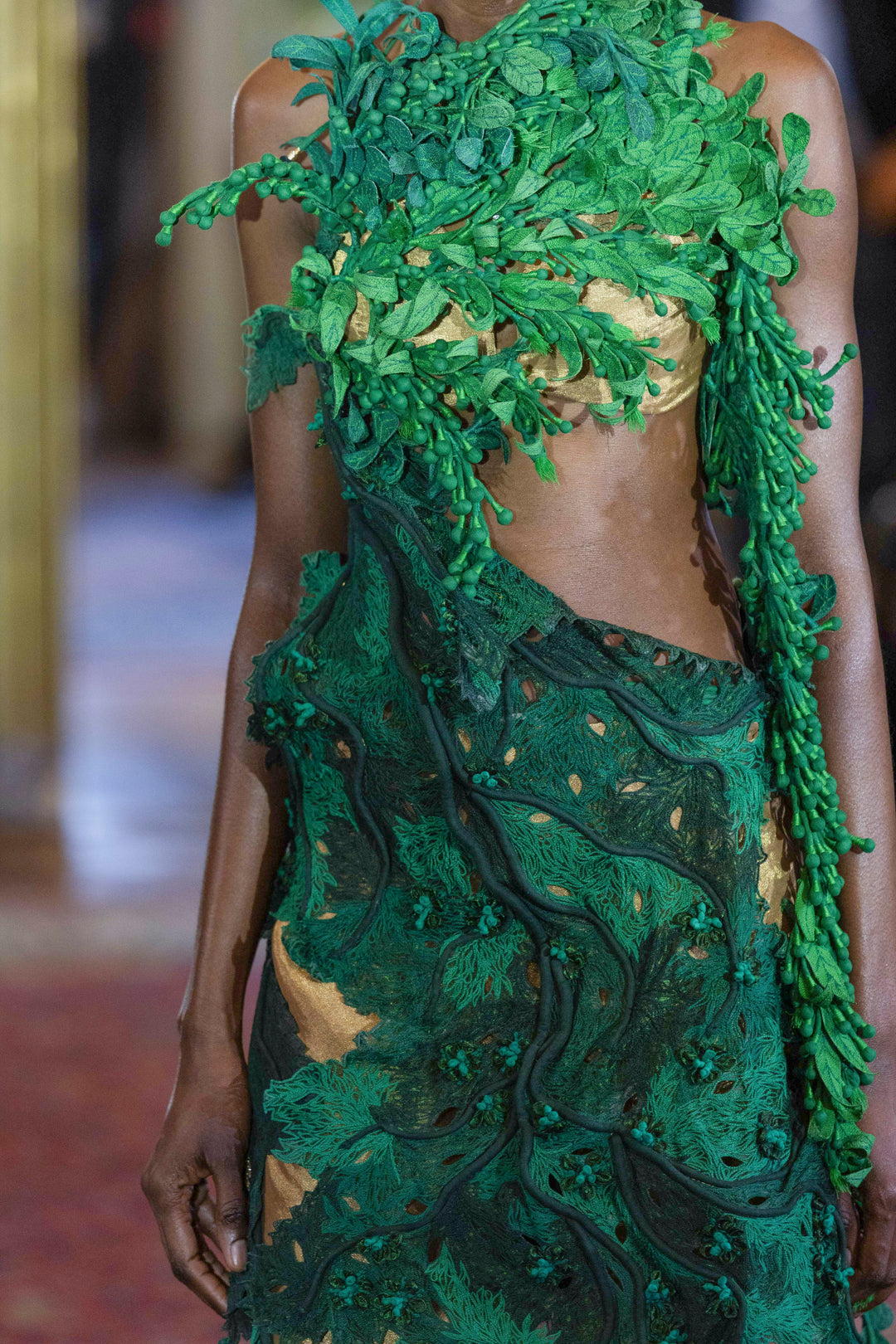 Emerald Seaweed Gown