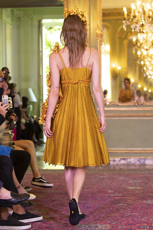 Mustard Corded Dress