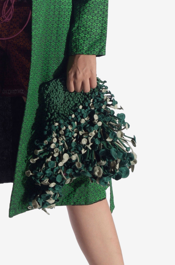 Green Mushroom Embellished Collar