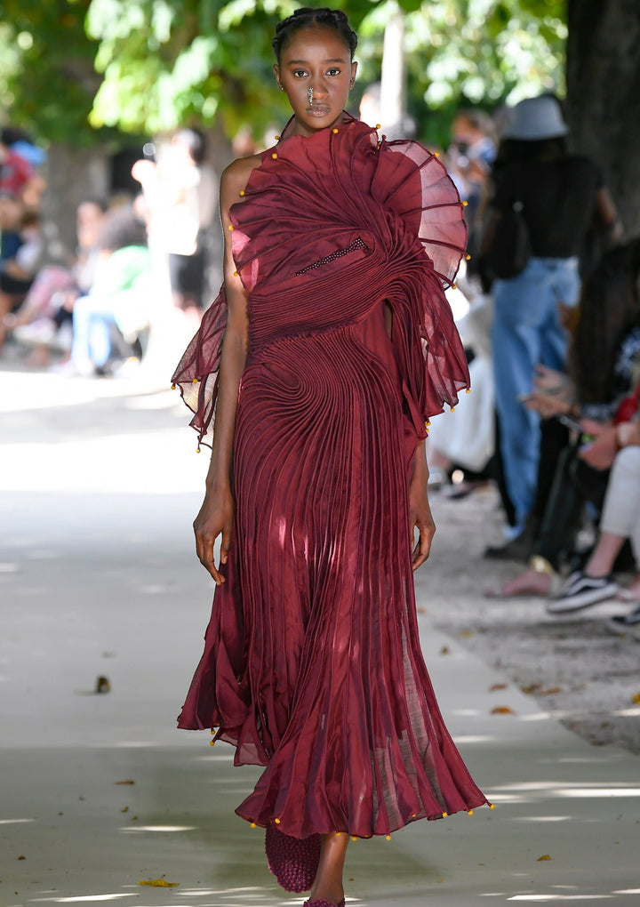 Burgundy Long Dress