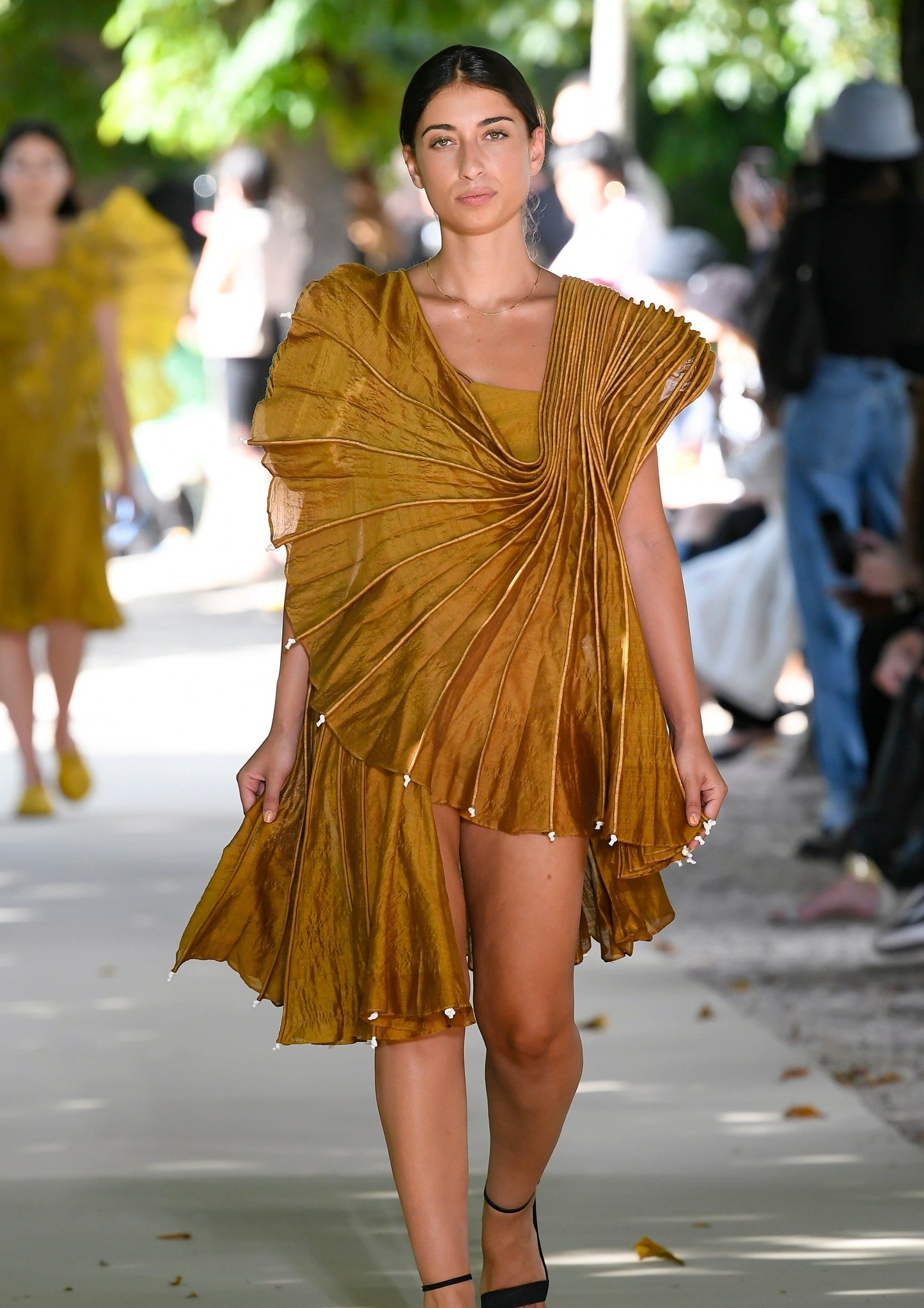 Mustard Short Dress