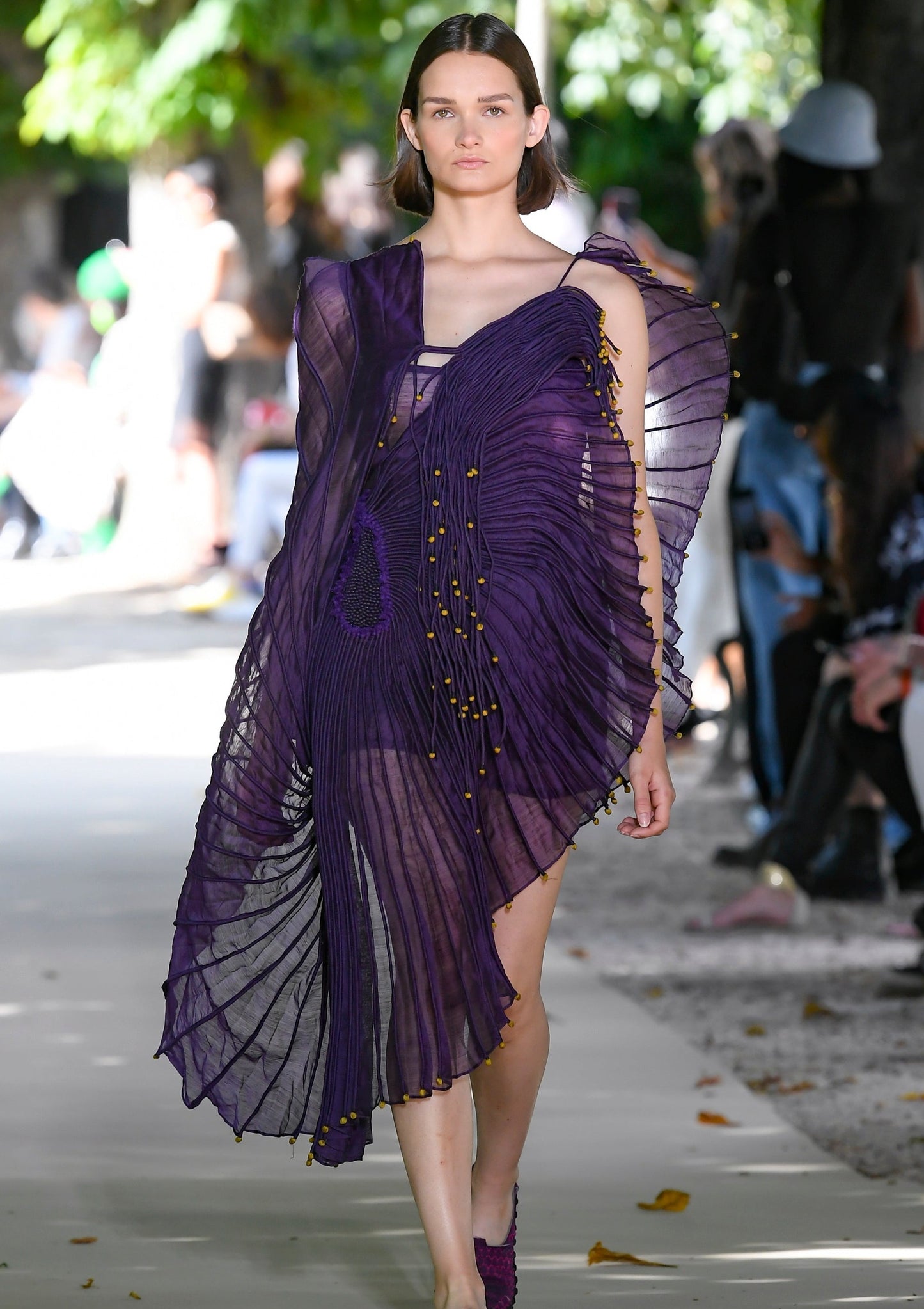 Purple Corded Dress