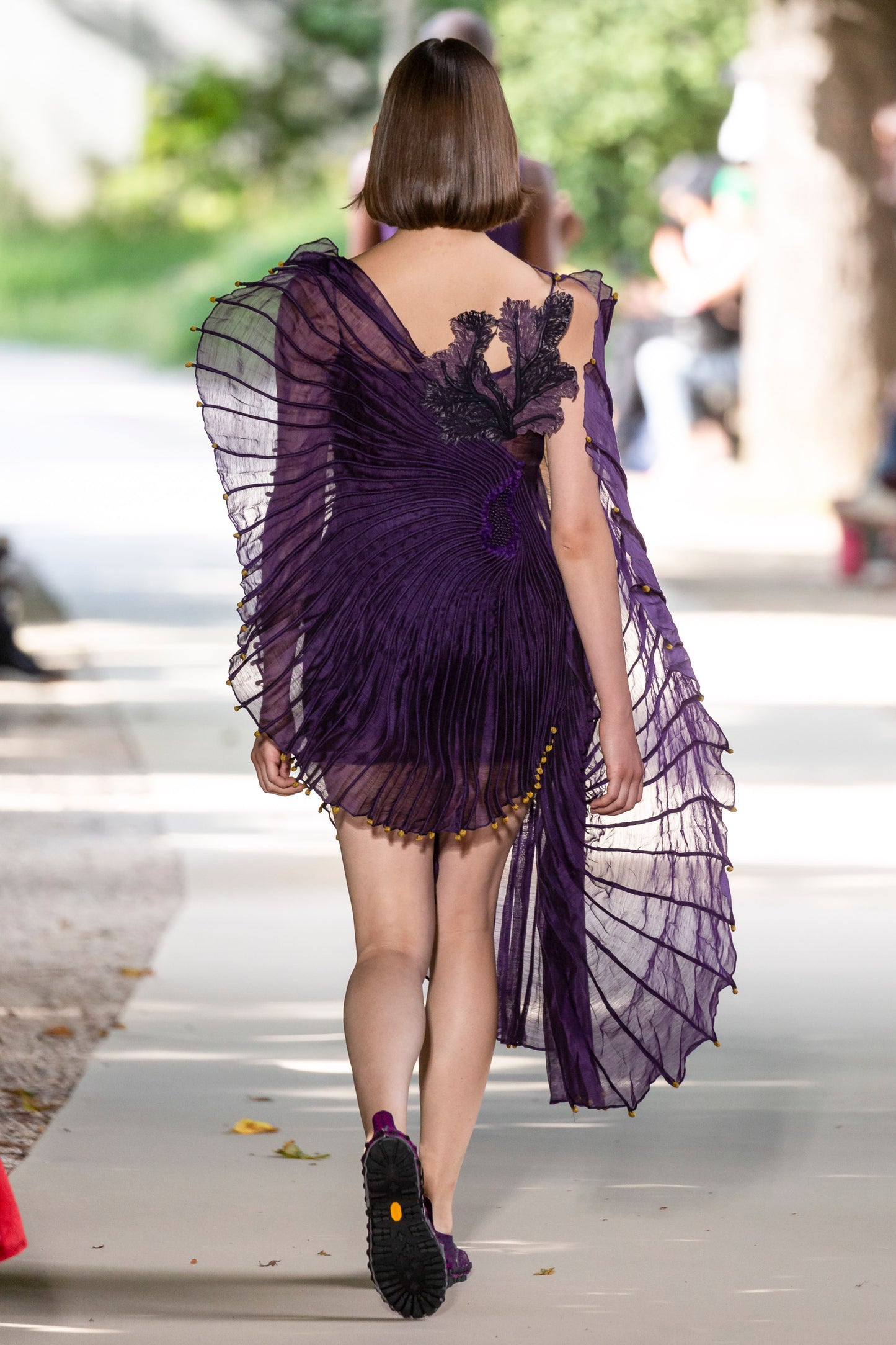 Purple Corded Dress