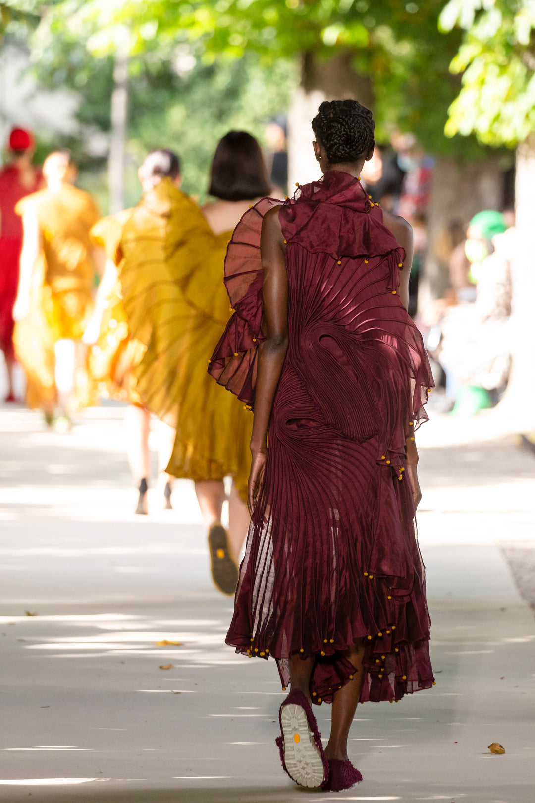 Burgundy Long Dress