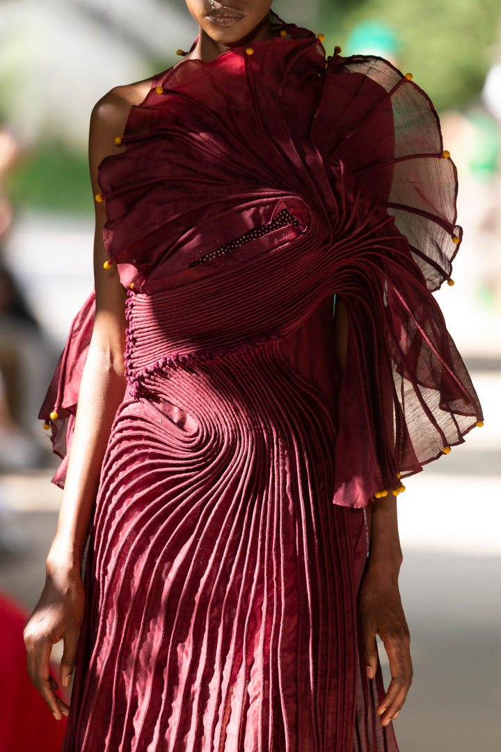 Burgundy Long Dress