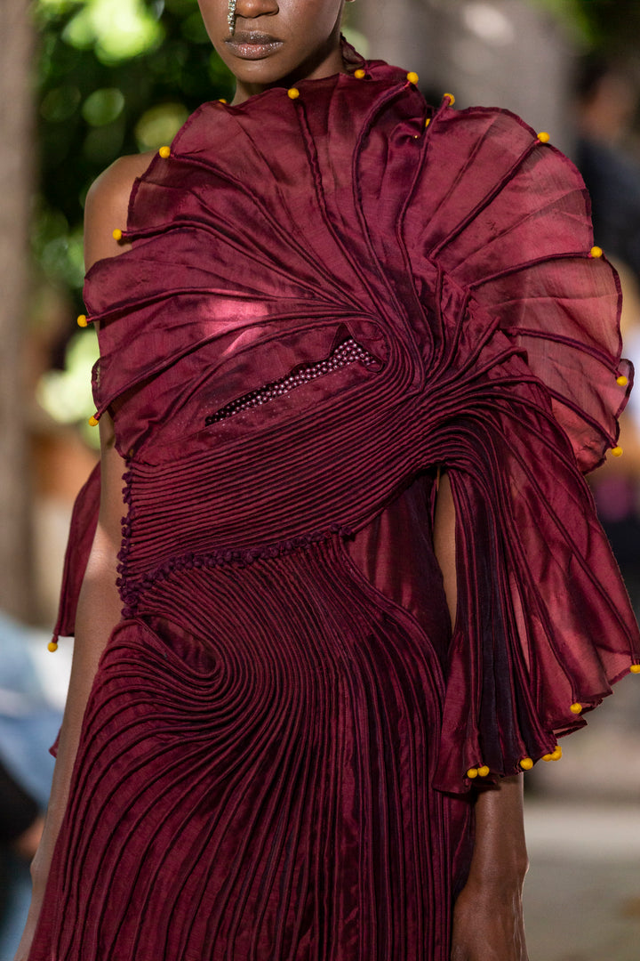 Burgundy Long Dress